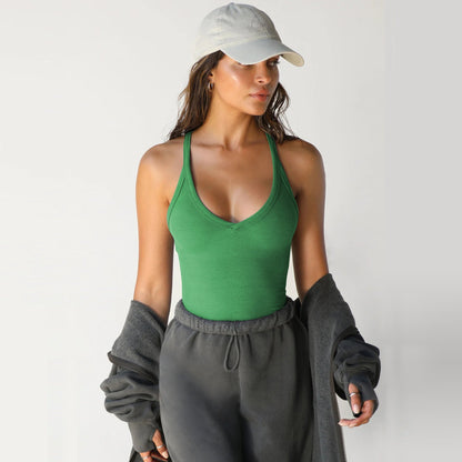 Sexy Slim Knitted V-Neck Spaghetti Top