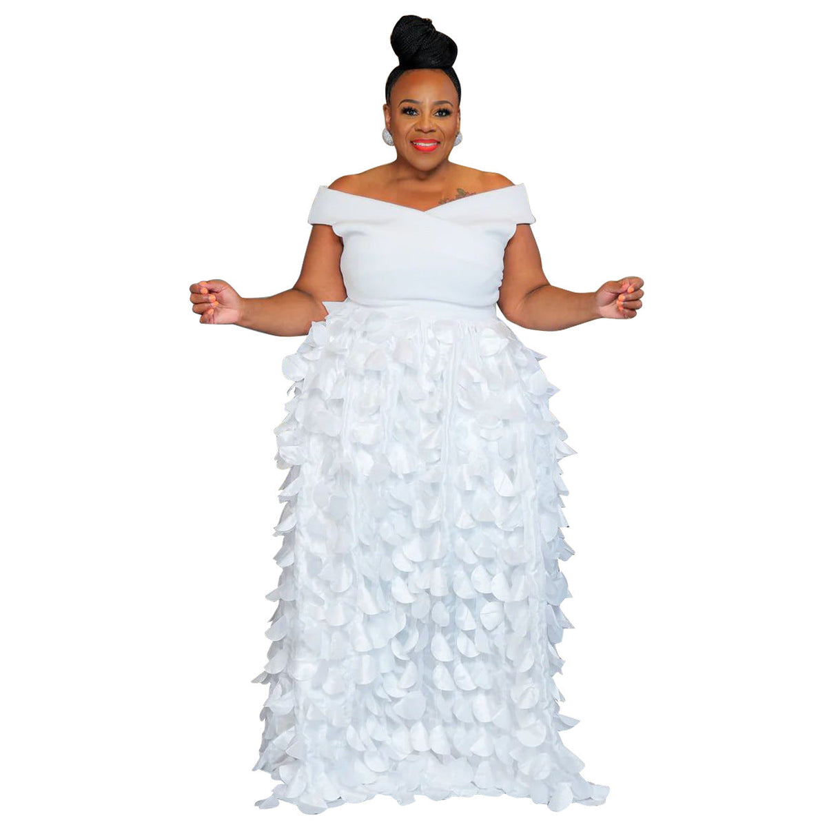 Elegant High-Waisted Maxi Dress For Women