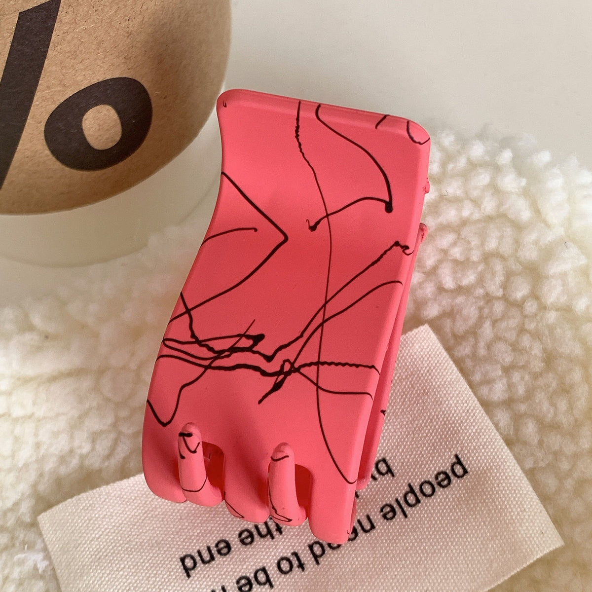 Small Solid Color Claw Clip