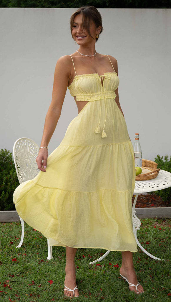 Women'S Clothing 2023 New V-Neck Sleeveless Solid Color Stitched Large Swing Long Dress