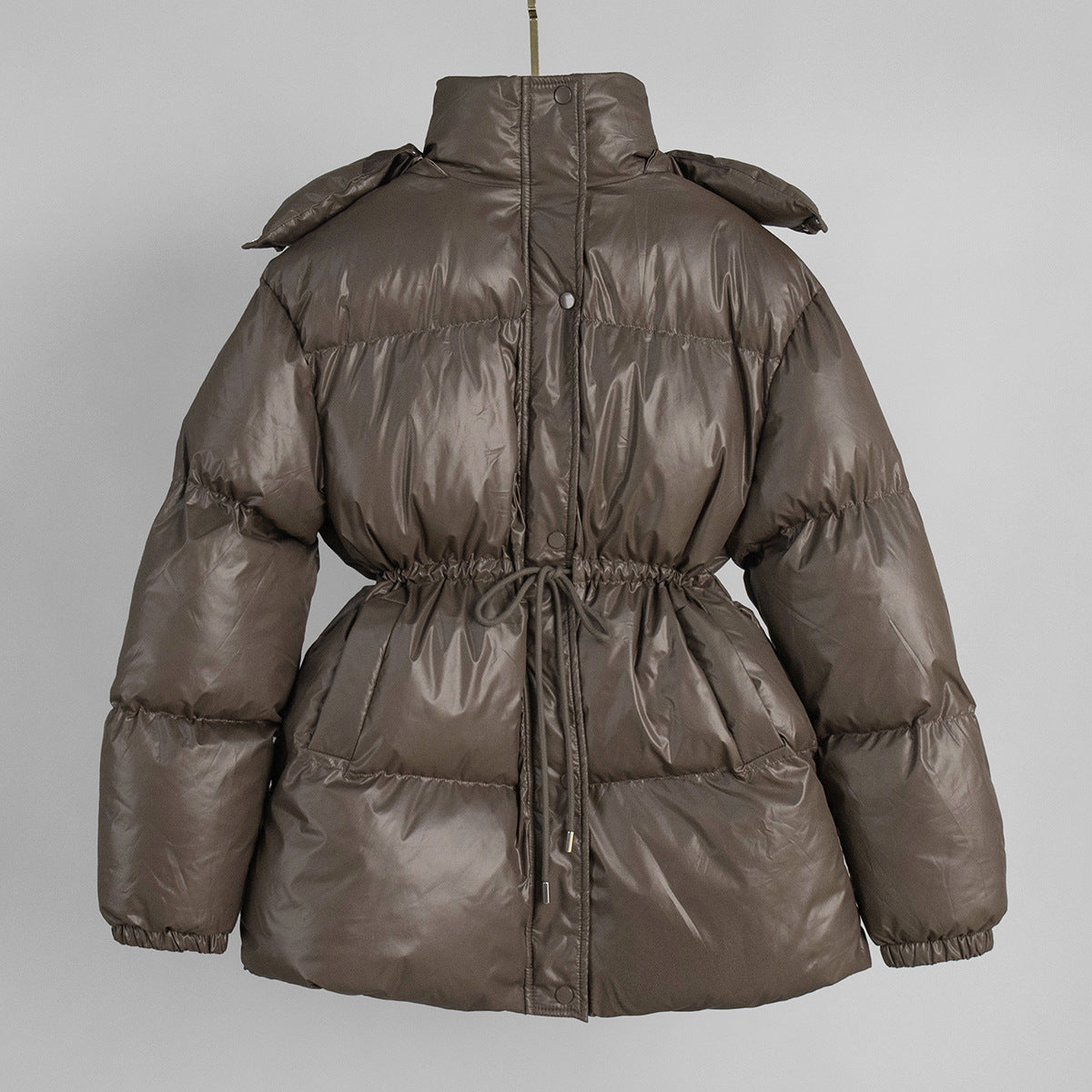 Hooded Zipper Cotton Jacket Slim Fit Casual Coat