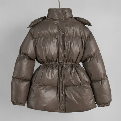 Hooded Zipper Cotton Jacket Slim Fit Casual Coat
