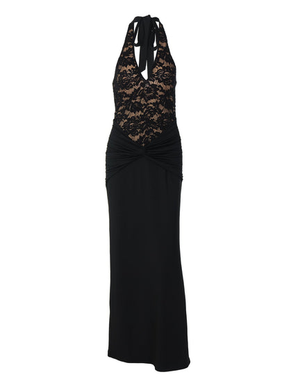 Elegant Lace Backless Bodycon Dress