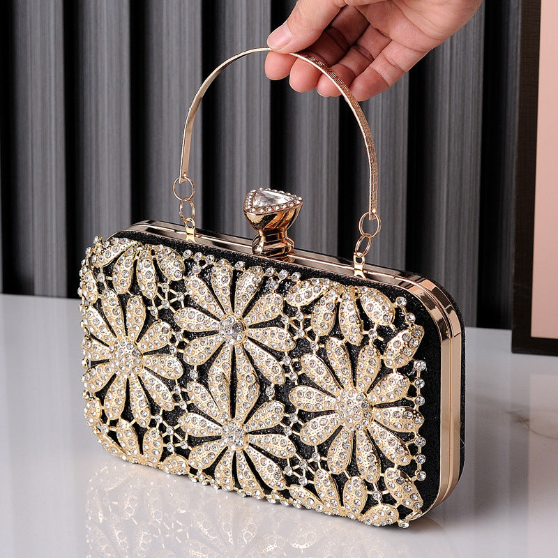 Fashionable Evening Clutch with Rhinestones