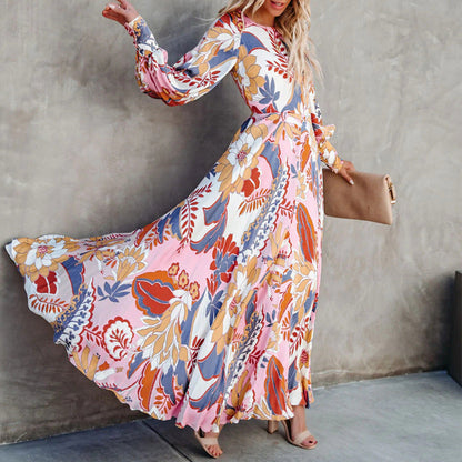 Plus Size Elegant Print Casual Dress