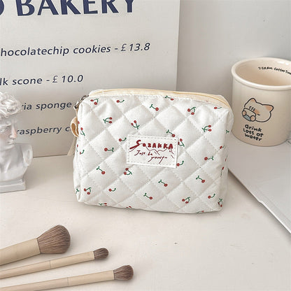 Cute Floral Print Make Up Bag