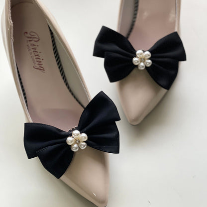 White Butterfly Alloy Shoe Clips for Wedding Accessories