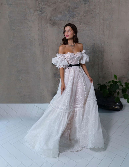 Summer New Women'S Lace Sexy Tube Top Swing Dress