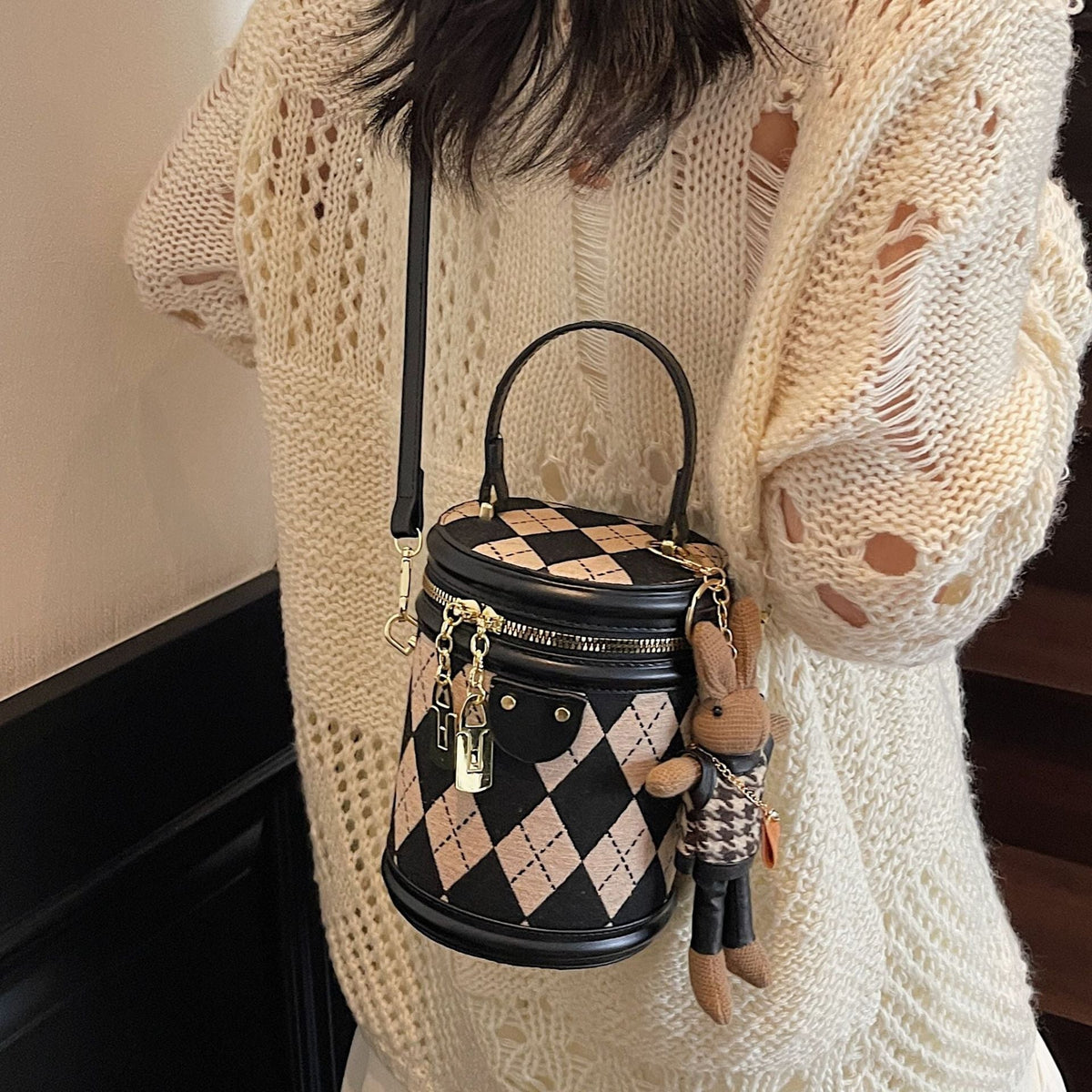 Trendy Quilted Bucket Bag for Women in Various Colors