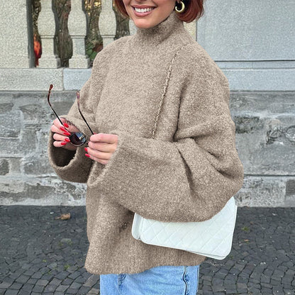 Winter Casual Solid Color Long Sleeve Sweater