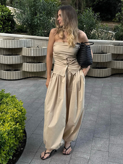 Casual Loose Lantern Pants Comfortable Cotton Trousers