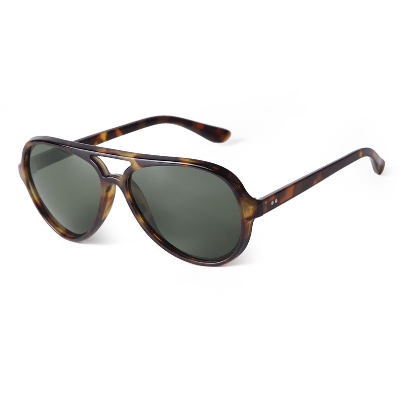 Vintage Double Bridge Aviator Sunglasses