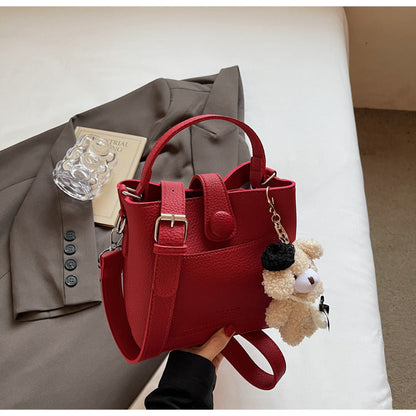 Trendy Bucket Bag Casual PU Tote Bag for Daily Use