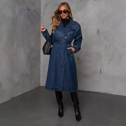 Trendy Casual Oversized Denim Coat for Women