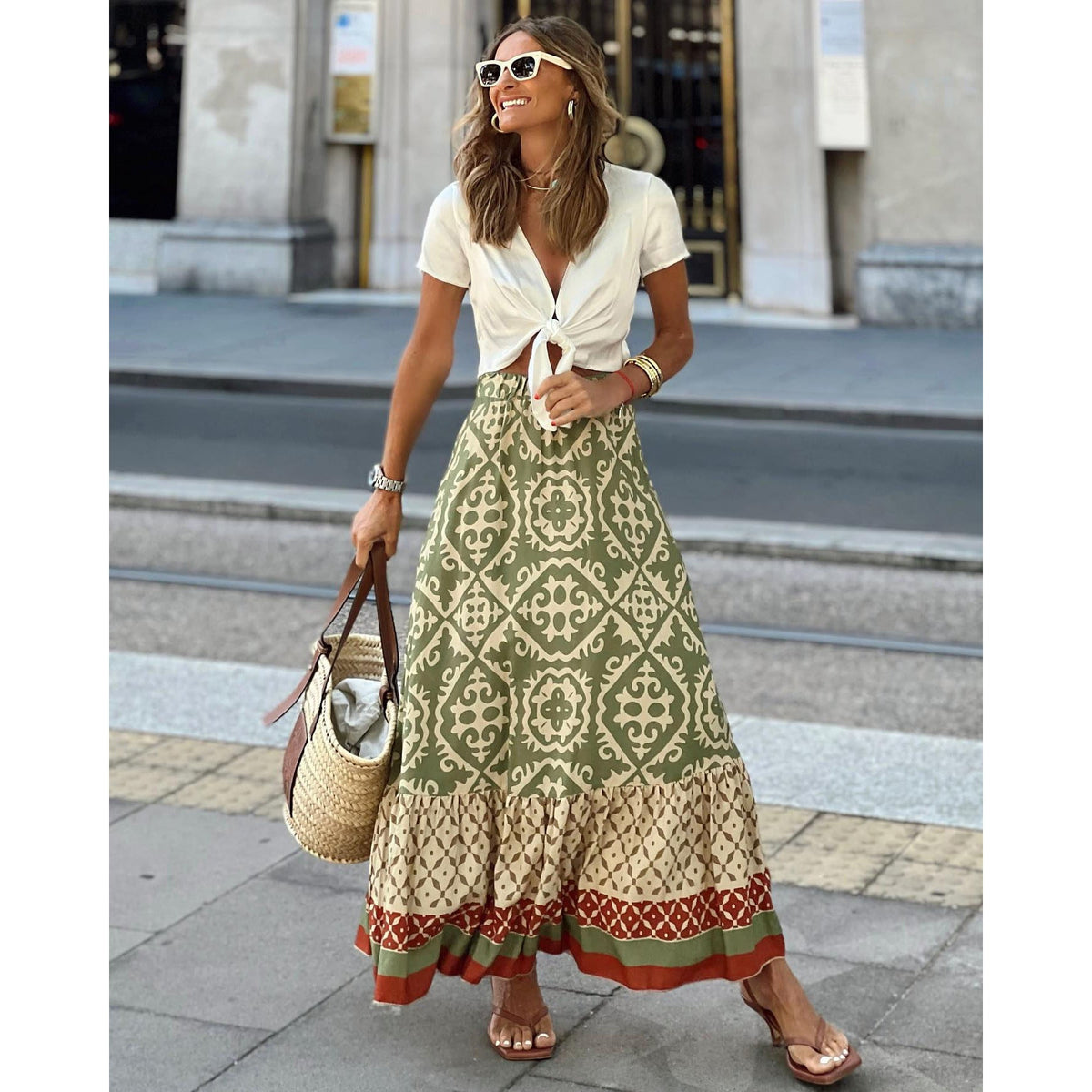 New Fashion Positioning Skirt Ins Casual Loose Holiday Skirt Women