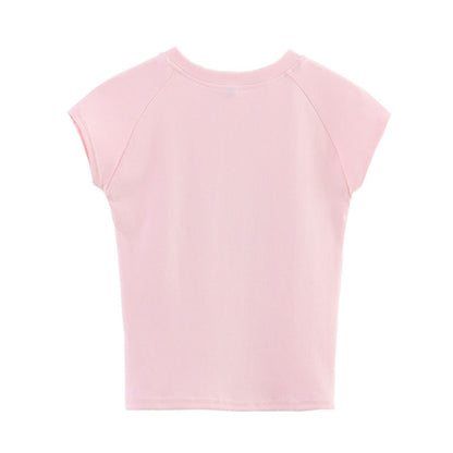Fashion Sleeveless Crew Neck Crop Top