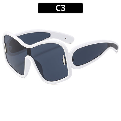 Oversized Fashion Sunglasses UV400 Protection Street Style