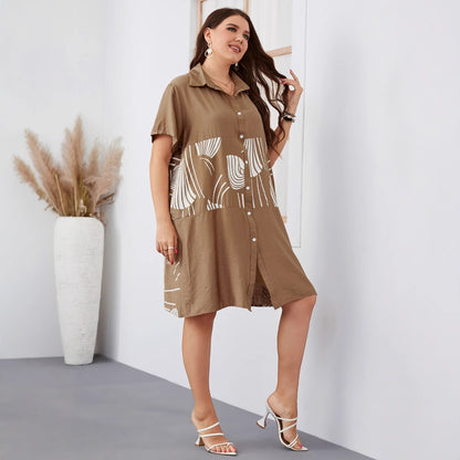 Animal Print Long Sleeve Shirt Casual Business Oversized Top