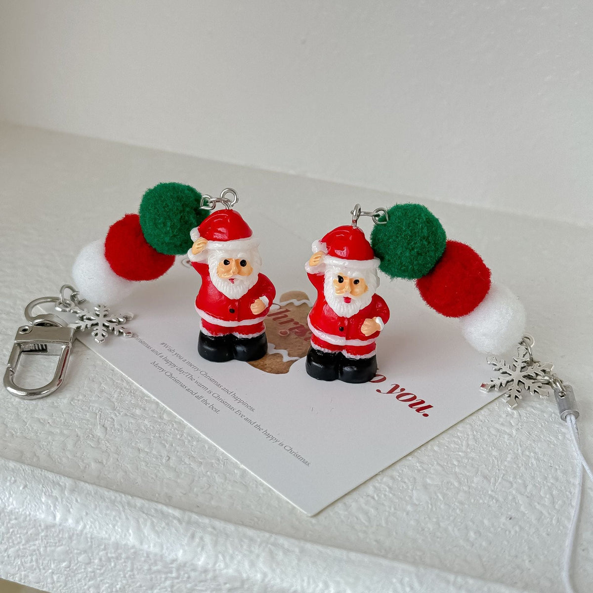 Funny Santa Claus Christmas Style Bag Charm