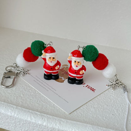 Funny Santa Claus Christmas Style Bag Charm