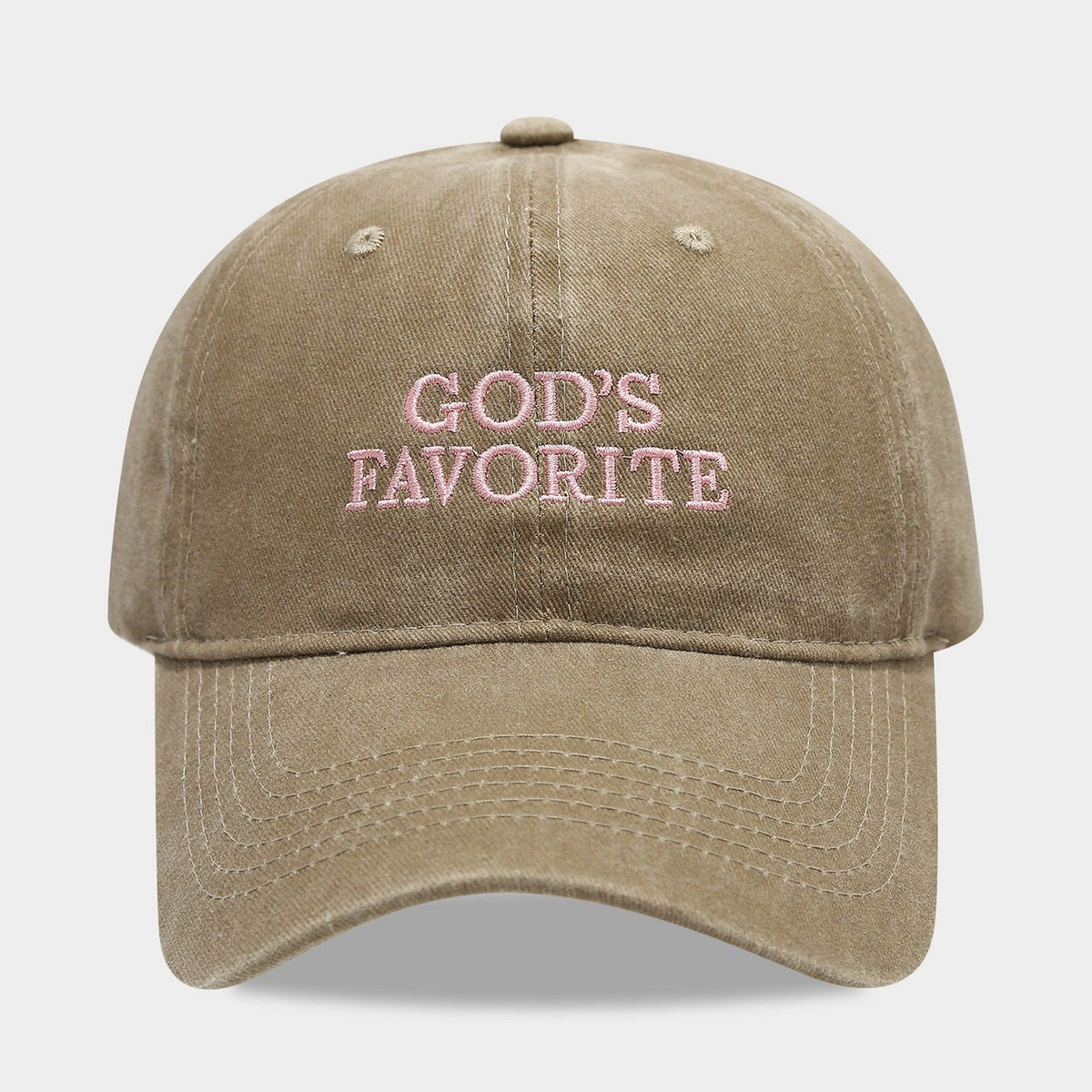 Letter Embroidered Solid Color Baseball Cap