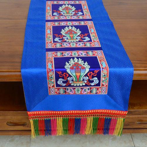 Tibetan-Style Folk Tablecloth Retro Long Table Tea Tablecloth Buddha Hall Decoration