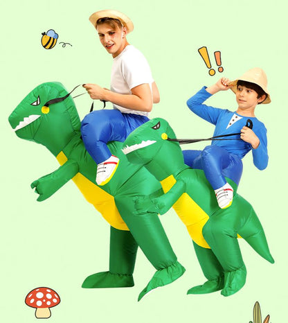Halloween Children'S Costume Dinosaur Inflatable Clothes Adult Kids Dinosaur Clothes Mounts Tyrannosaurus Christmas