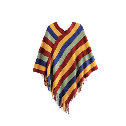 Tibet Travel Pullover Sweater Warm Knit  Ethnic Cape