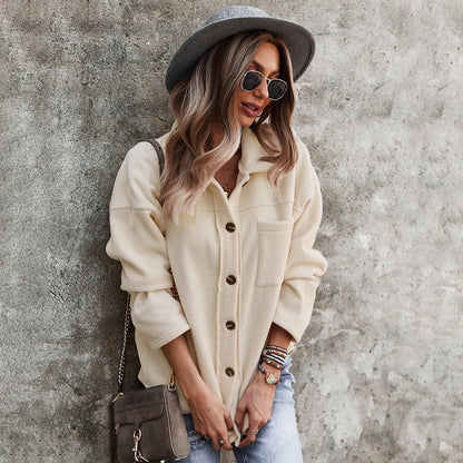 Long Sleeve Sweater Warm Autumn And Winter Women'S Cardigan Cashmere Sweater.