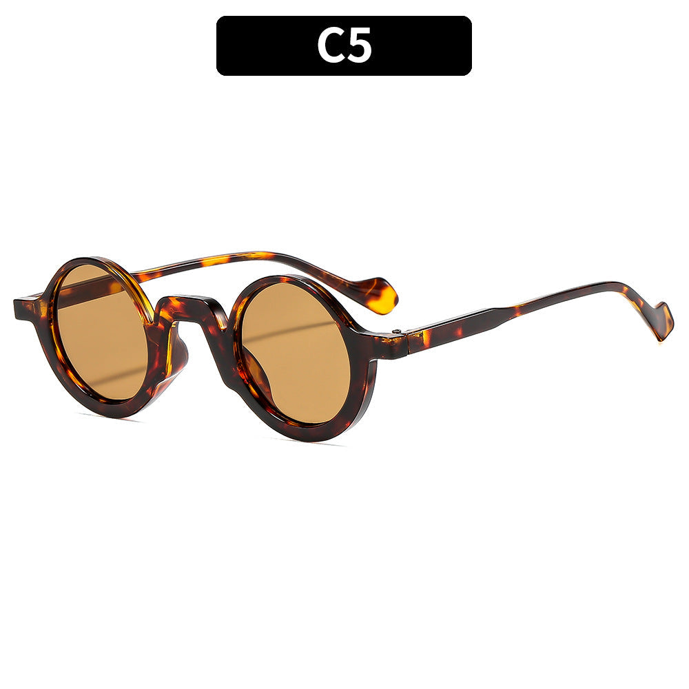 Retro Round Frame Sunglasses Stylish Women's Eyewear