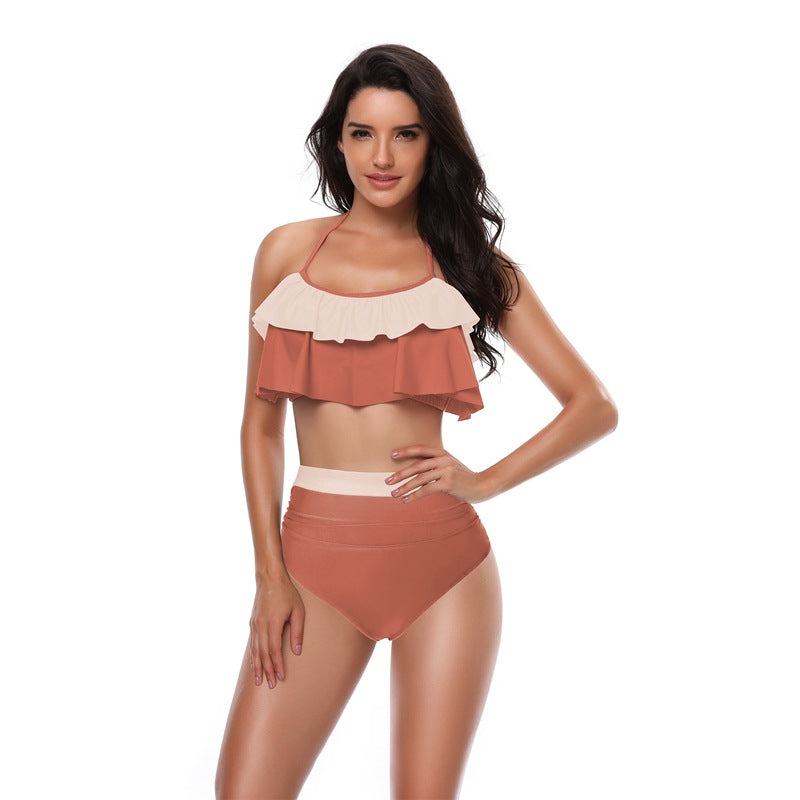High-Waisted Swimwear Bikini Set For Women