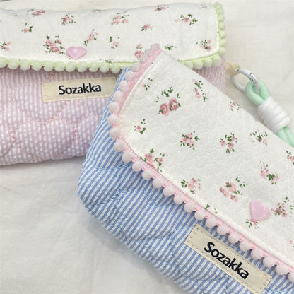 Floral Large Capacity Multi-Function Pencil Pouch