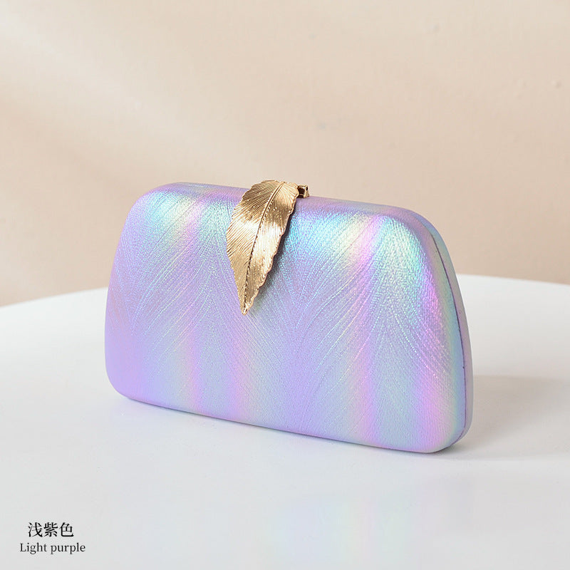 Trendy Gradient Leaf Clutch Bag for Women