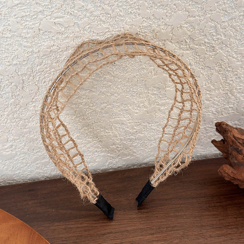 Hollow Out Handmade String Wide Headbands