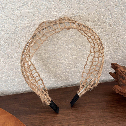 Hollow Out Handmade String Wide Headbands