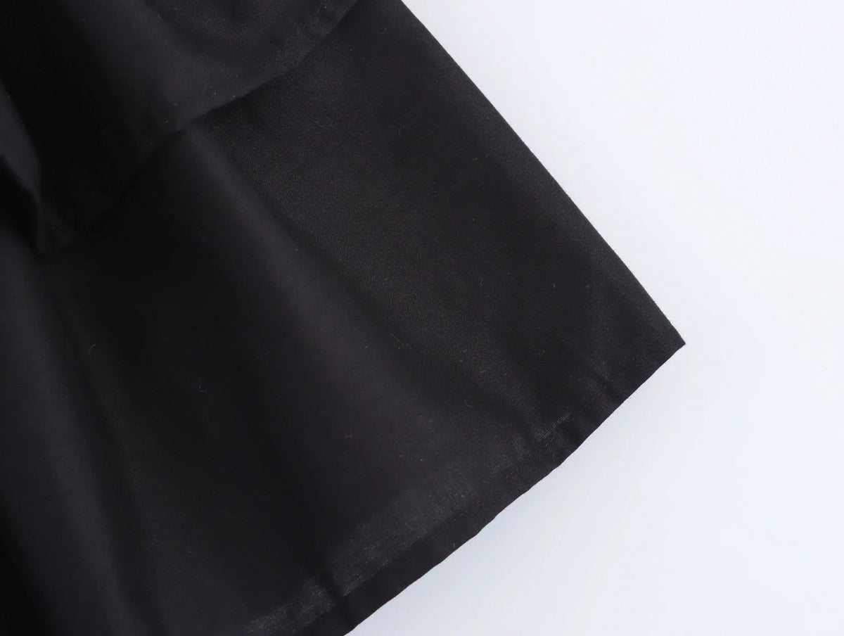 Trendy Solid Color Ruffle Hem Halter Dress