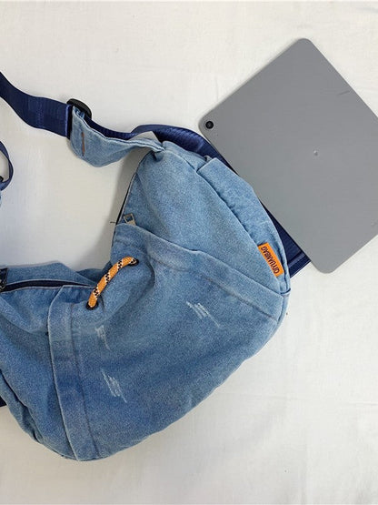 Fashionable Denim Shoulder Bag Casual Large Capacity Tote