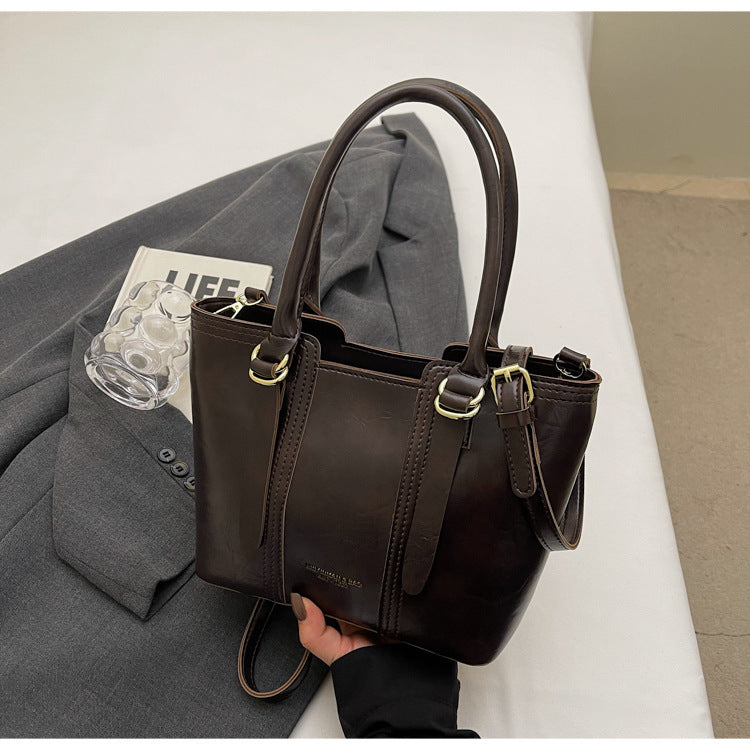 Trendy Retro Bucket Bag for Women