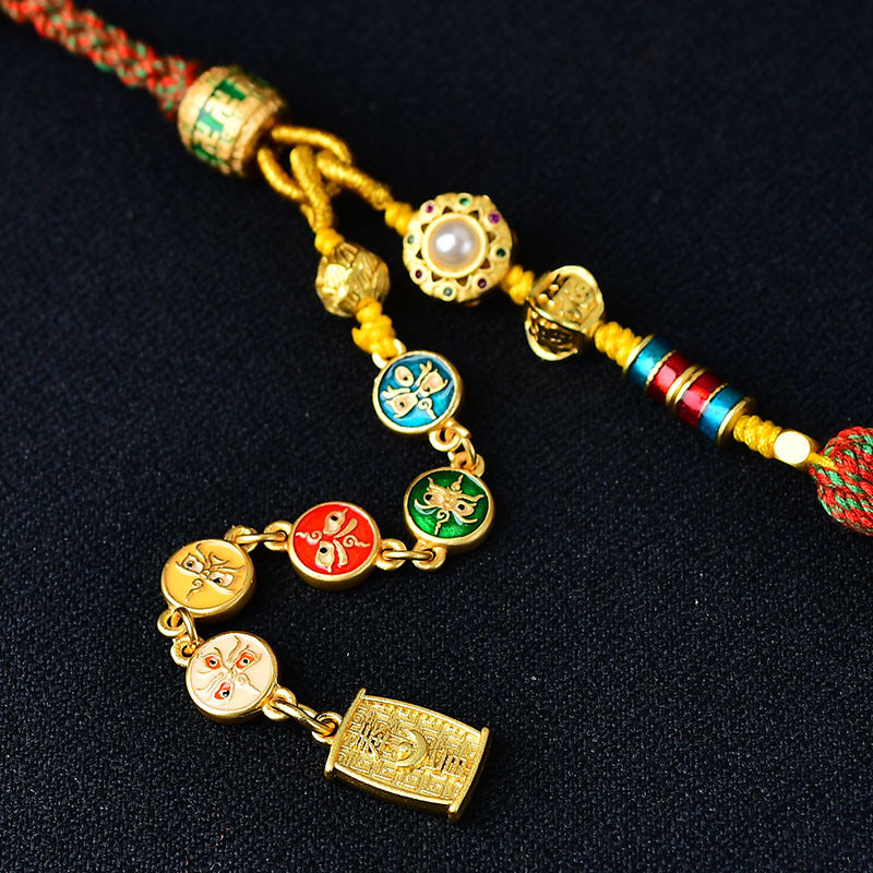 Hand-Woven Pendant Lanyard, Bag Lanyard Can Be Hung, Tangkazakiram Ethnic Style Retro