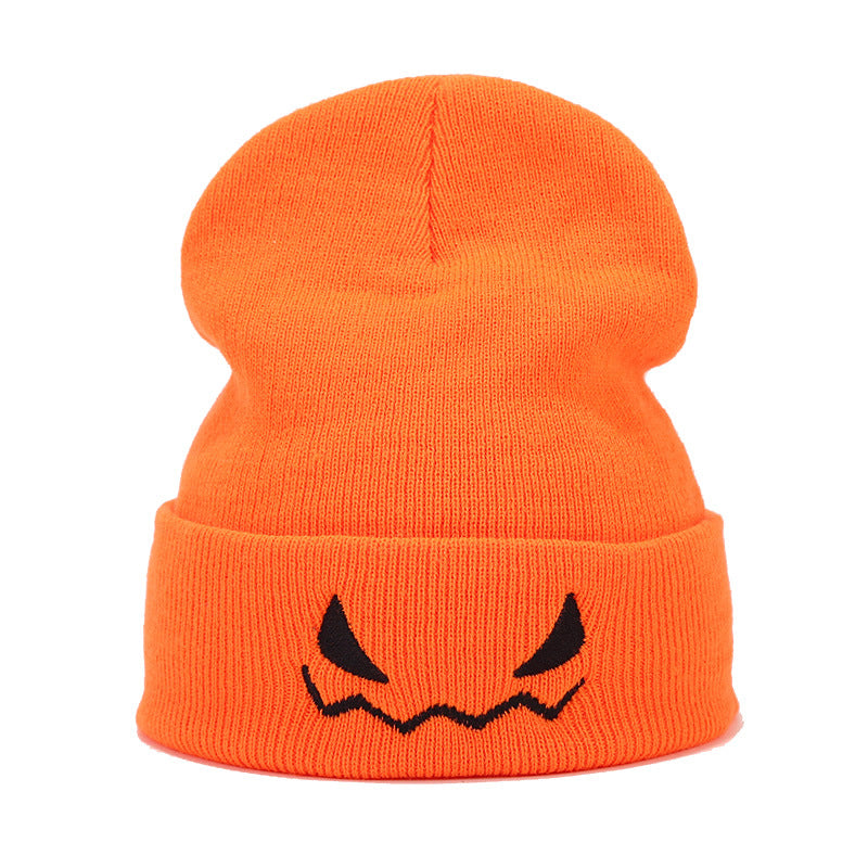 Funny Halloween Pumpkin Winter Warm Beanie Hat