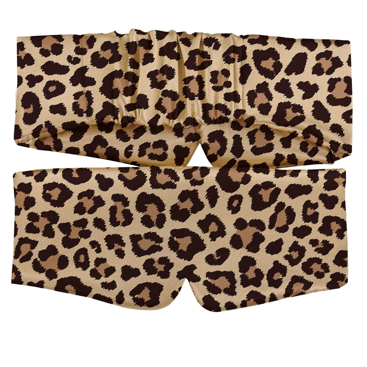 Cozy Satin Animal Print Sleep Mask