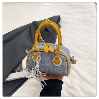 Trendy Shell Bag for Women - Stylish Denim Crossbody