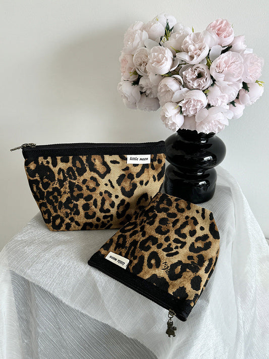 Mini Makeup Bag Canvas Cosmetic Organizer Travel Pouch