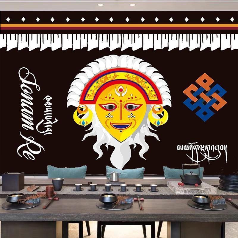 Tibetan National Style Hand Tapestry