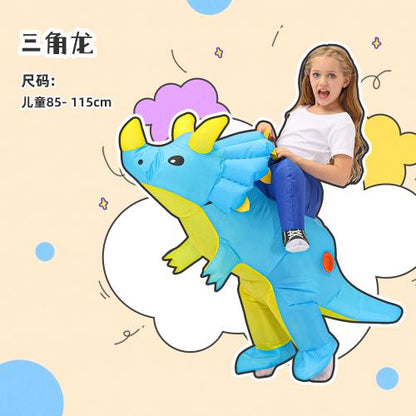 Halloween Children'S Costume Dinosaur Inflatable Clothes Adult Kids Dinosaur Clothes Mounts Tyrannosaurus Christmas