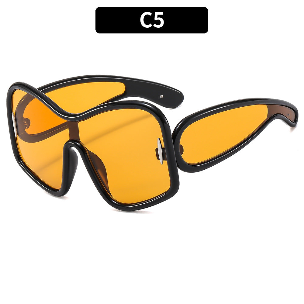Oversized Fashion Sunglasses UV400 Protection Street Style
