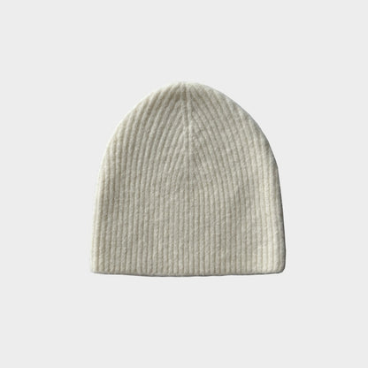 Solid Color Wool Blend Knit Beanie for Men and Women