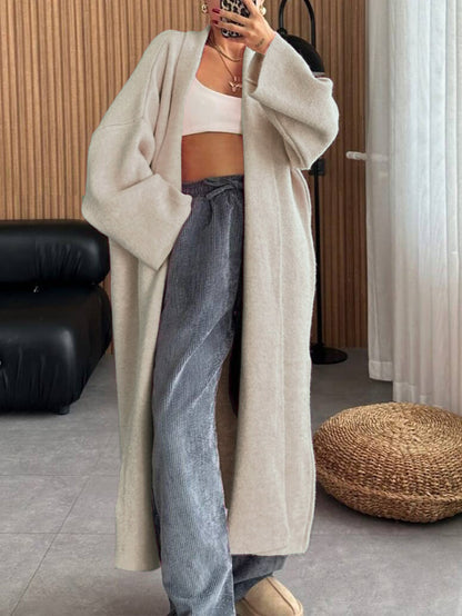 Fashionable Long Sleeve Knit Cardigan Coats for Women