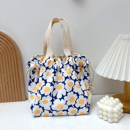 Trendy Waterproof Lunch Bag with Drawstring Closure