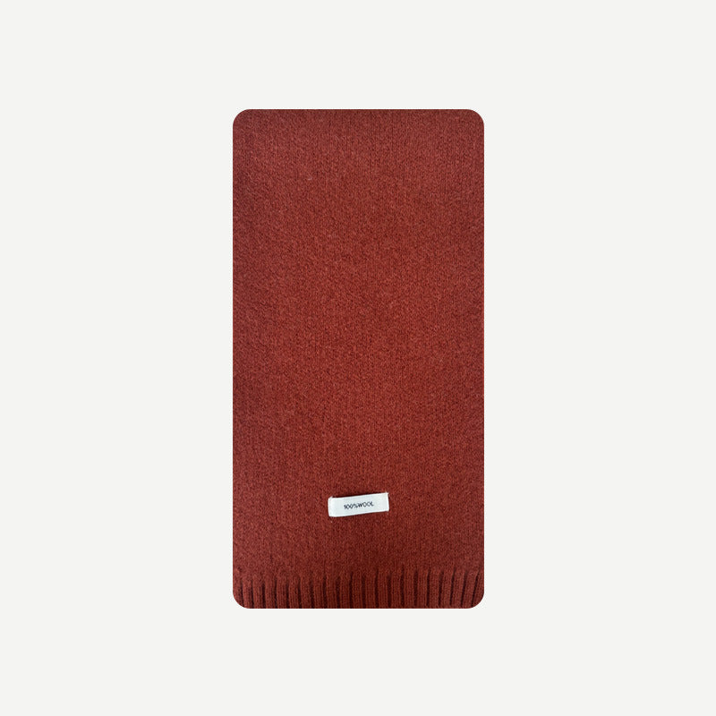 Solid Color 100% Australian Merino Wool Scarf for Women
